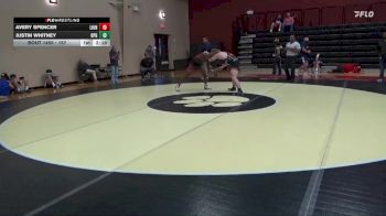 157 lbs Cons. Round 4 - Avery Spencer, Unattached vs Justin Whitney, Brewton-Parker (GA)