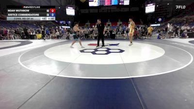 138 lbs Cons. Rd Of 64 - Noah Wuthnow, KS vs Justice Commendatore, CA