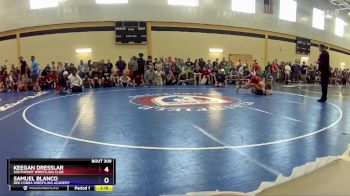 120 lbs Champ. Round 2 - Keegan Dresslar, Southport Wrestling Club vs Samuel Blanco, Red Cobra Wrestling Academy