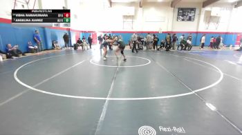 Girls 130 lbs Cons. Round 2 - Angelina Juarez, Alisal Girls vs Vibha Ramakumara, Evergreen Valley Girls