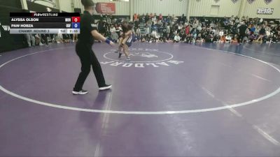 110 Open Champ. Round 2 - Alyssa Olson, Morningside vs Paw Hobza, Sioux Falls