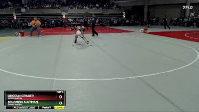 75 lbs Champ. Round 1 - Lincoln Graber, Worthington vs Solomon Aultman, Grand Rapids