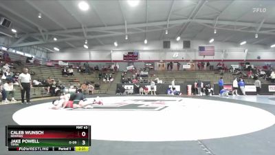 285 lbs Cons. Round 7 - Jake Powell, Tiffin vs Caleb Wunsch, Newman