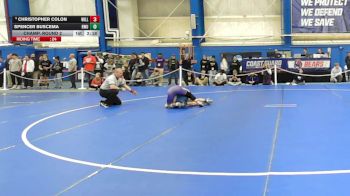 125 lbs Champ. Round 2 - Spencer Buscema, Roger Williams vs Christopher Colon, Williams College