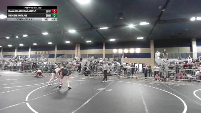 130 lbs Consi Of 8 #1 - Kawailani Balancio, South Kona WC vs Kenzie Nolan, Stampede WC