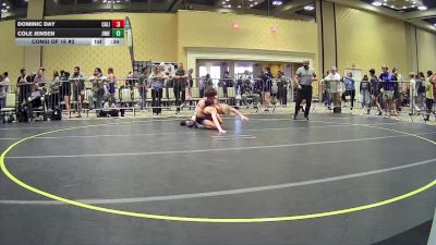 113 lbs Consi Of 16 #2 - Dominic Day, California Gladiators WC vs Cole Jensen, Jimenez Trained Academy