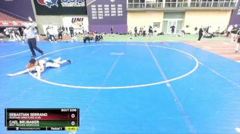 120 lbs Cons. Round 2 - Sebastian Serrano, Mustang Wrestling Club vs Cael Brubaker, Best Trained Wrestling
