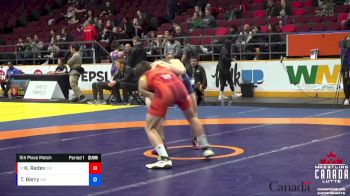 65kg 5th Place Match - Khalin Radev, Edmonton WC vs Tyler Barry, Guelph WC