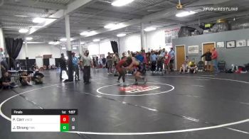 152 lbs Final - Payne Carr, Union County Wrestling Club vs Jalon Strong, Thoroughbred Wrestling Academy