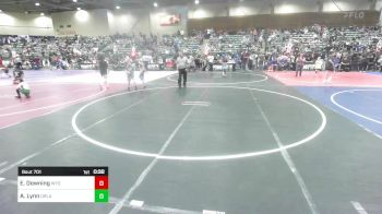 58 lbs Quarterfinal - Ellie Downing, Wyoming Underground vs Amani Lynn, Orland Wrestling
