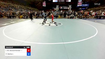 150 lbs Cons 64 #1 - Will Deutschlander, TX vs Pierre Walton, IL