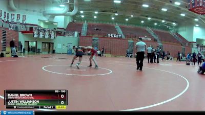 100 lbs 3rd Place Match - Daniel Brown, Howe Wrestling School vs Justin Williamson, Region Wrestling Academy