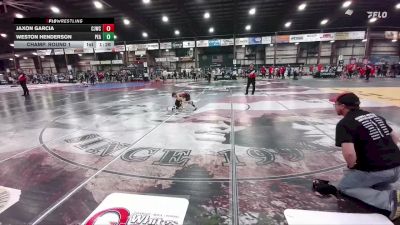 45 lbs Champ. Round 1 - Jaxon Garcia, Chadron Junior Wrestling Club vs Weston Henderson, Peak