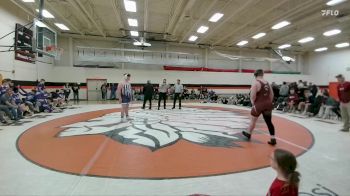 285 lbs Round 5 (6 Team) - Gene Hershley, Glenrock vs Daniel Clawson, Riverton