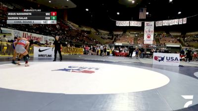 Open Men - 79 lbs Cons. Round 4 - Jesus Navarrete, Wasco Wrestling Club vs Darwin Salas, Firebaugh High School Wrestling