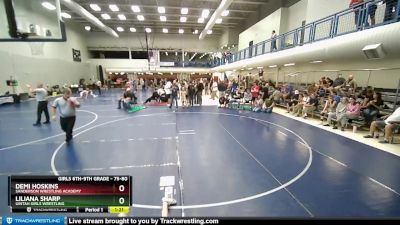 75-80 lbs Round 2 - Liliana Sharp, Uintah Girls Wrestling vs Demi Hoskins, Sanderson Wrestling Academy