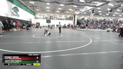 106 lbs Cons. Round 3 - Stoney Wood, Moen Wrestling Academy vs Mathysin Marco, Lincoln East Spartans