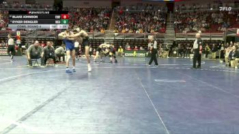 2A-165 lbs Cons. Round 4 - Ryker Dengler, West Liberty vs Blake Johnson, Eddyville-Blakesburg-Fremont