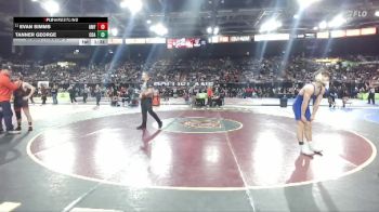 132 lbs Champ. Round 2 - Evan Simms, American Falls vs Tanner George, Coeur D Alene