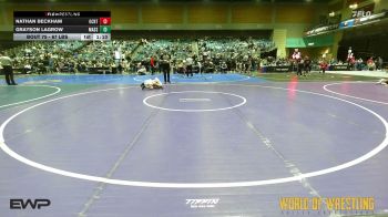 67 lbs Semifinal - Nathan Beckham, OCRTC vs Grayson LaGrow, Massa's Maniacs