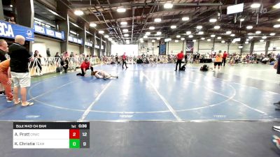 70 lbs Rr Rnd 1 - Arlo Pratt, Camp Reynolds Wrestling Club vs Kaiden Christie, Team Germantown