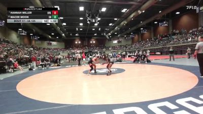 3A 125 lbs Champ. Round 1 - Hannah Miller, Grantsville vs MaCee Moon, Union
