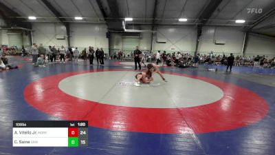 105 lbs Rr Rnd 2 - Alessandro Vitello Jr., Morris Fitness Wrestling Club - (A) vs Cooper Saine, Grindhouse Wrestling