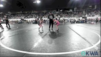 55 lbs Semifinal - Valerie Baeza, Woodward Youth Wrestling vs Maisyn Malone, Bartlesville Wrestling Club