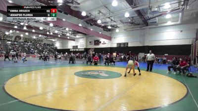 115 lbs 5th Place Match - Jennifer Flores, Orange Lutheran vs Emma Orozco, Hueneme