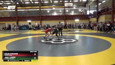 113 lbs Cons. Round 2 - Colin Strayer, Crown Point vs Jake Landis, St Paris Graham