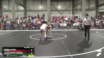 145 lbs Cons. Round 2 - Livvie (Olivia) Darnell, Wellsville vs Tierra Young, Manhattan