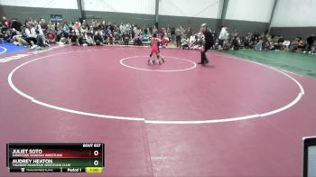43-46 lbs Round 2 - Juliet Soto, Sunnyside Ironman Wrestling vs Audrey Heaton, Thunder Mountain Wrestling Club