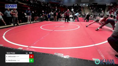 132 lbs Semifinal - Bryson Delousier, KIPP TULSA vs Braxton McGinnis, Team Tulsa Wrestling Club