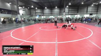 150 lbs Round 3 (4 Team) - Finnius McCafferty, NORTH CAROLINA WRESTLING FACTORY - RED vs Karl Ludwig, GREAT NECK WC