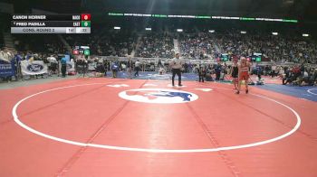 4A-106 lbs Cons. Round 2 - Canon Horner, Natrona County vs Fred Padilla, Cheyenne East