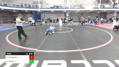 133 lbs Semifinal - David Campbell, Rutgers University-Unattached vs Sidney Flores, Air Force