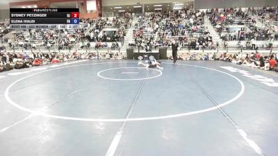 U23 Women - 53F Champ. Round 2 - Sydney Petzinger, NJ vs Elena Ivaldi, CA