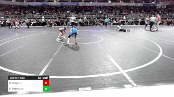 70 lbs Quarterfinal - Quincy King, East Kansas Eagles vs Kayden Perry, Bulls