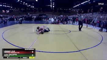 108 lbs Quarterfinal - Johnny Lyle, Longwood Wrestling Club vs Luca Galletta, Team Clay