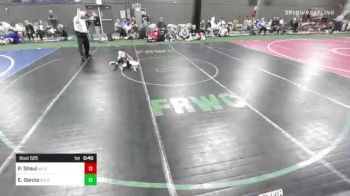 46 lbs Rr Rnd 3 - Pike Shaul, Valentine Wrestling Club vs Edgar Garcia, Colorado Outlaws