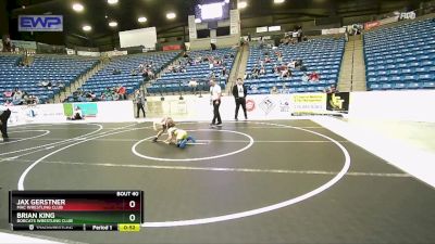 58 lbs 3rd Place Match - Jax Gerstner, Mac Wrestling Club vs Brian King, Bobcats Wrestling Club