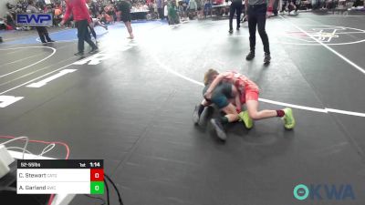 52-55 lbs Quarterfinal - Cole Stewart, Catoosa Youth Wrestling vs Aidan Garland, Berryhill Wrestling Club