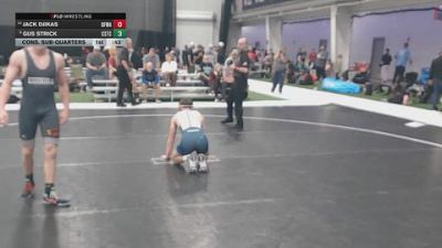 157 lbs Cons. Sub-quarters - Jack Djikas, Black Fox Wrestling Academy vs Gus Strick, CSTC