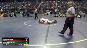 1A 195 lbs Cons. Round 1 - Camron Cook, Mitchell vs Ranger Dunlap, North Moore