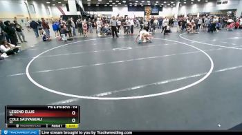 114 lbs Cons. Round 4 - Legend Ellis, OK vs Cole Sauvageau, ND
