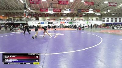 145 lbs Quarterfinal - Ella Schmit, Iowa vs Aleah Nickel, Unattched CA