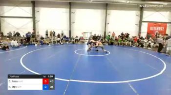 83 kg 7th Place - Cole Rees, Wyoming Valley RTC Blue vs RJ May, Va Team Predator (NAT)