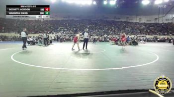 B5A-165 lbs Quarterfinal - Kingston Sikes, Carl Albert vs Beckett Jackson, Bishop Kelley