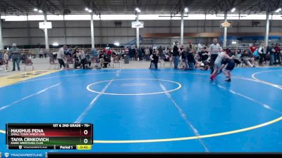 75+ Round 5 - Taiya Crnkovich, Hawk Wrestling Club vs Maximus Pena, Small Town Wrestling