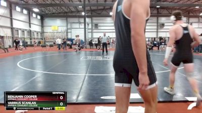 157 lbs Semifinal - Benjamin Cooper, Umpqua Community College vs Varrius Scanlan, Umpqua Community College